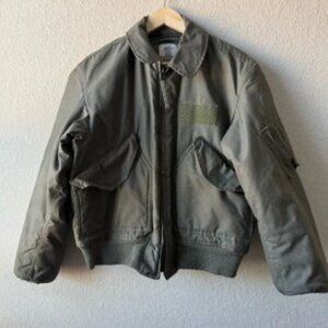 Valley Apparel CWU-45/P Military Flight Jacket Medium Green Cold Weather Bomber